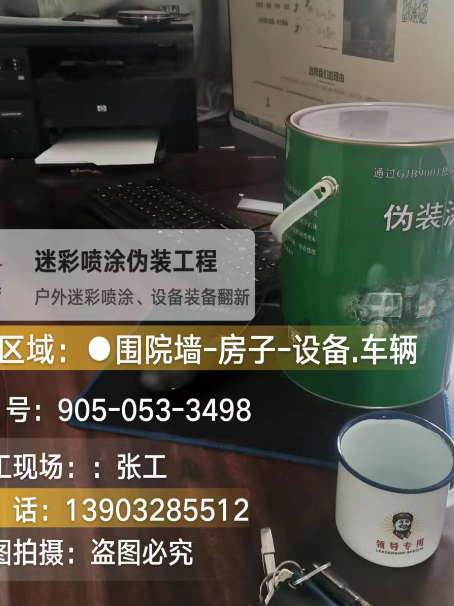 临高地面数码迷彩喷涂是一种融合