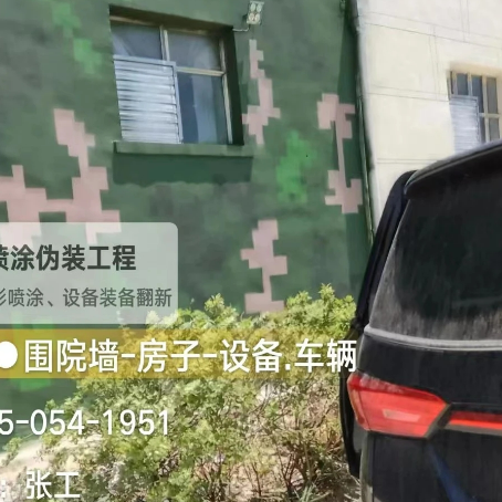 临高数码迷彩漆施工